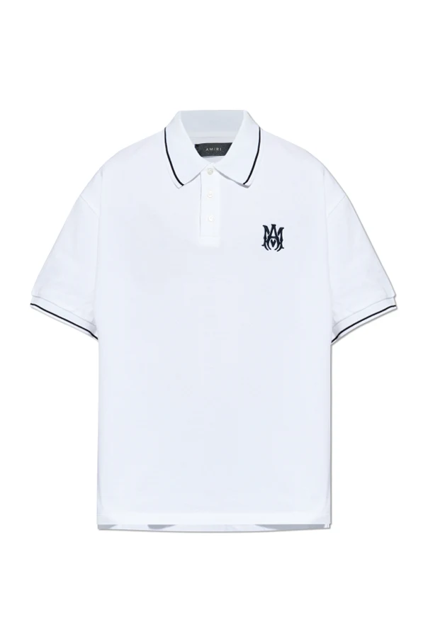 BIAŁY  Polo z logo