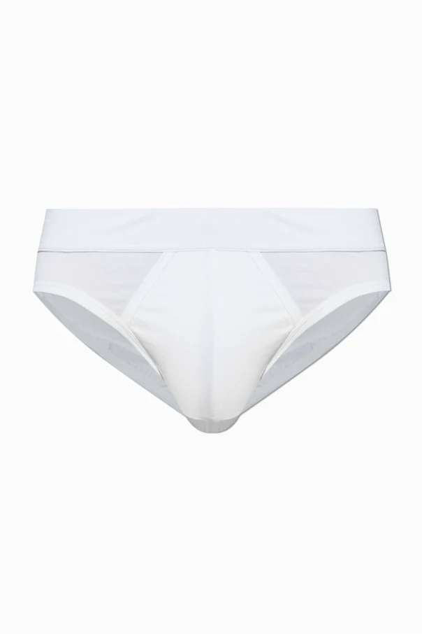 WHITE Briefs with logo
