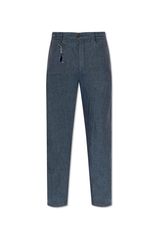 NAVY BLUE Linen pants