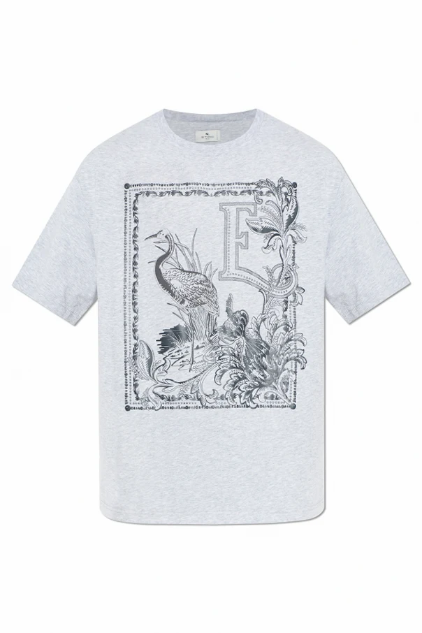 GRAU T-Shirt mit Aufdruck