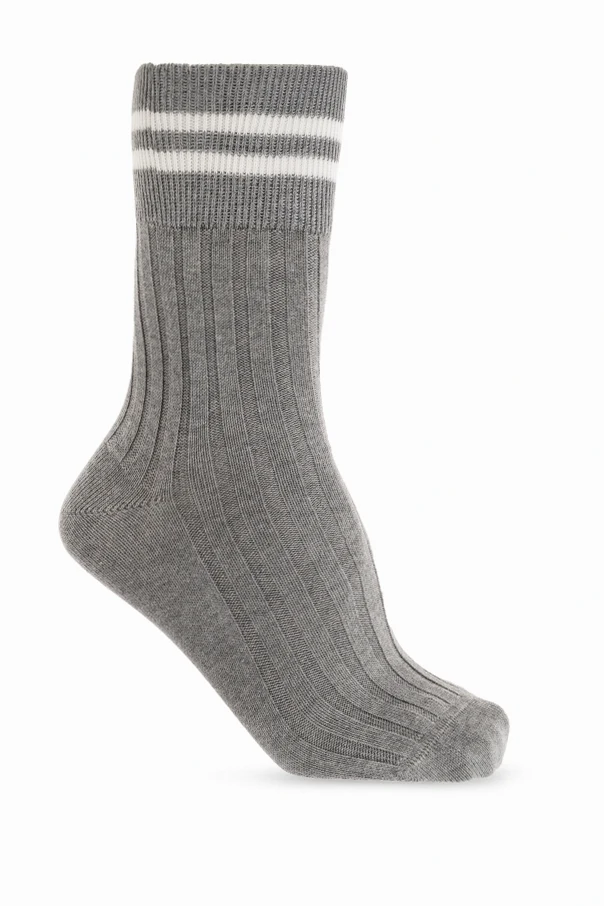 GRAU Baumwollsocken