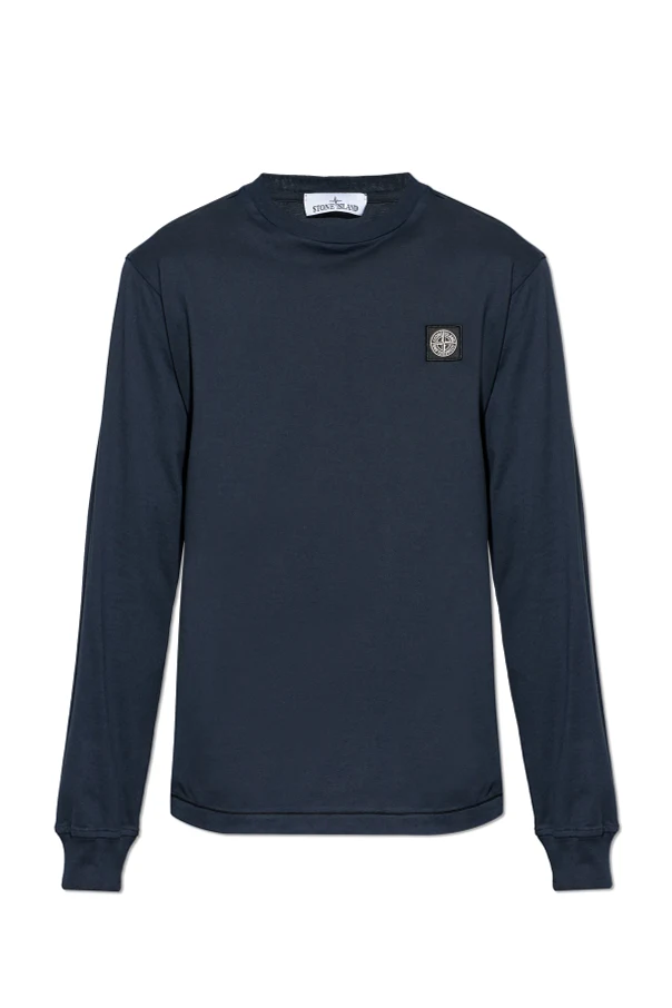 MARINEBLAU Langarm-T-Shirt
