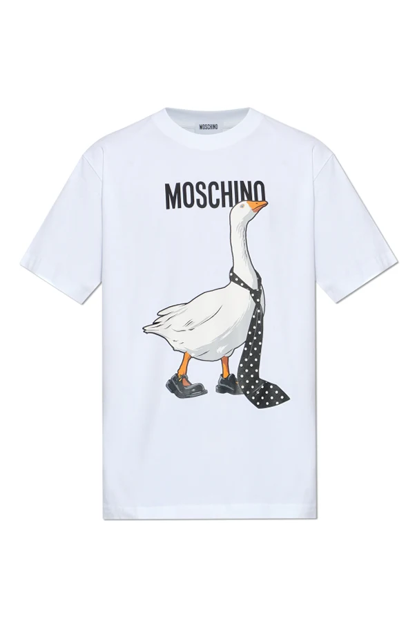 BIAŁY  T-shirt z nadrukiem