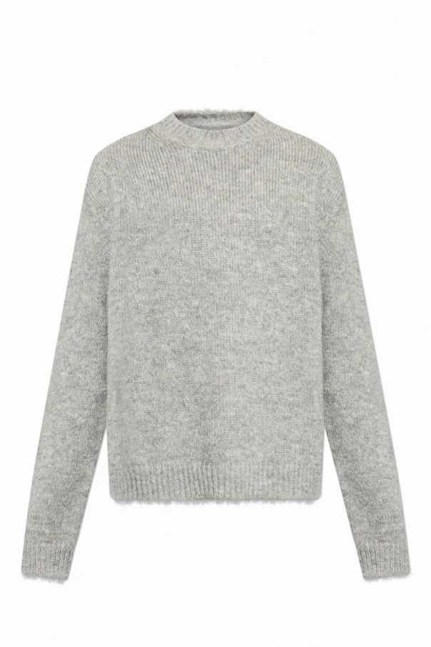 GRAU Pullover mit Rundhalsausschnitt