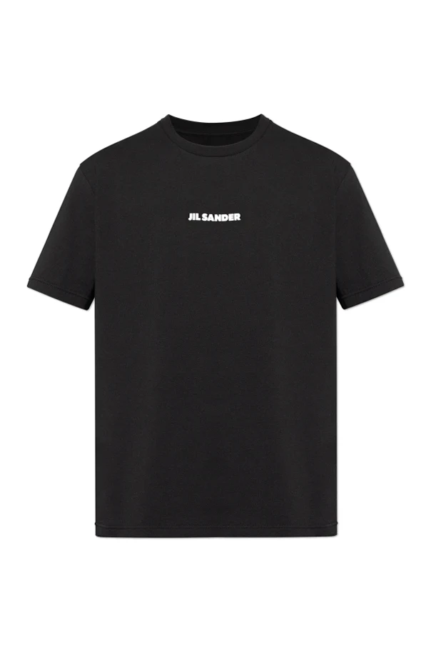 SCHWARZ T-Shirt mit Logo