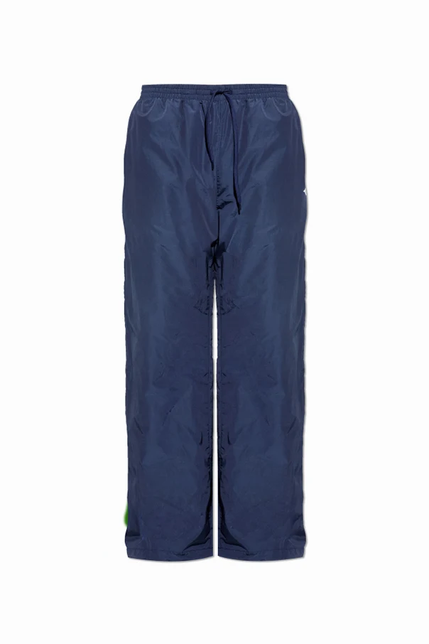 GRANATOWY Dwustronne spodnie dresowe