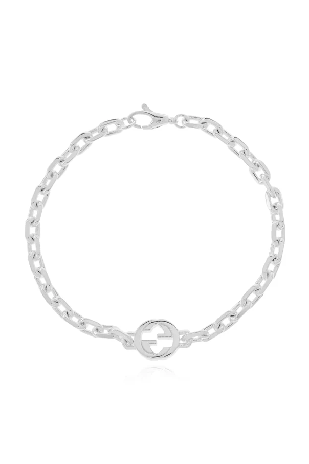 SILVER Bracelet with `GG` logo