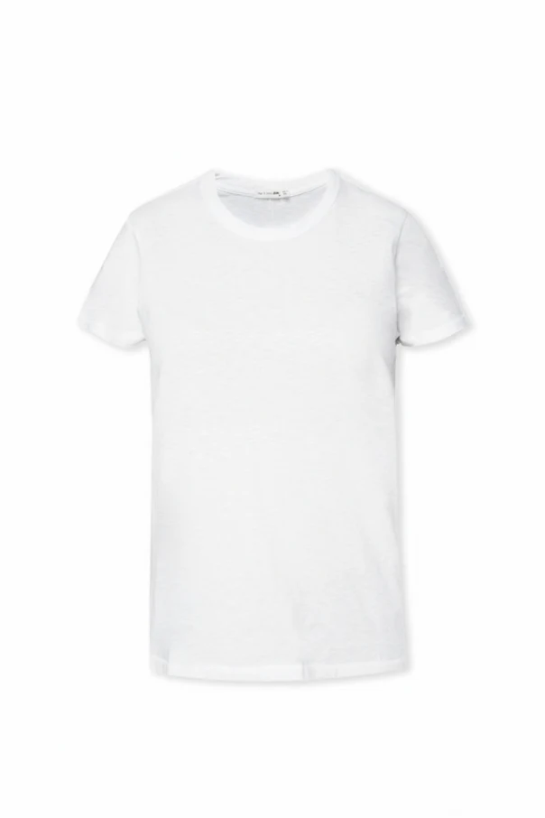 BIAŁY  T-shirt z okrągłym dekoltem