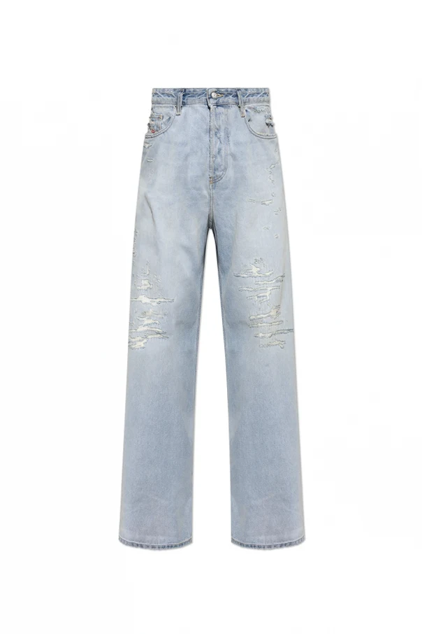 jasnoniebieski Jeansy ‘ D-RISE’ typu ‘wide leg’