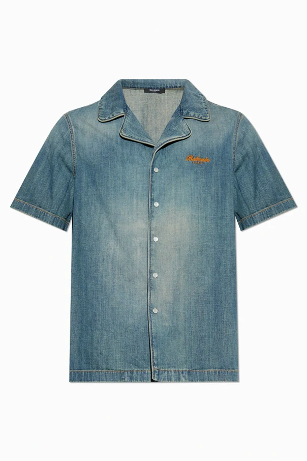 BLUE Denim short-sleeve shirt