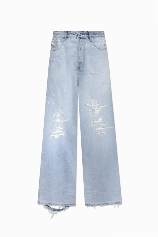 jasnoniebieski Jeansy ‘D-RISE’ typu ‘wide leg’