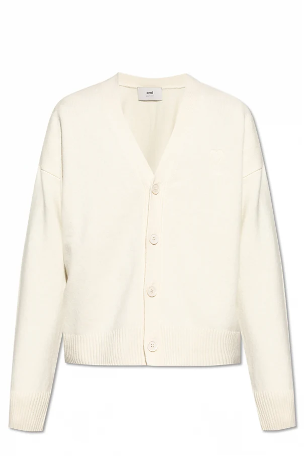 kremowy Kardigan z logo