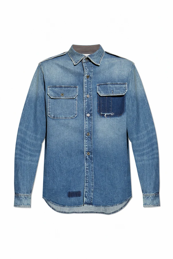 BLAU Jeanshemd mit Vintage-Effekt