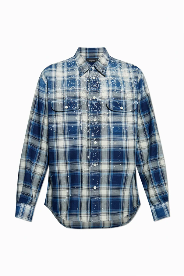 BLAU Hemd mit Applikationen