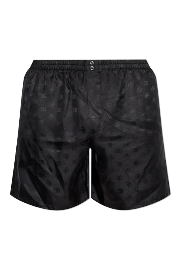 BLACK Silk shorts