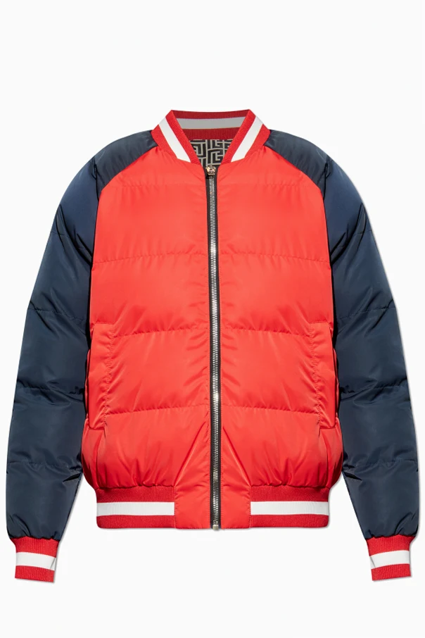 CZERWONY Dwustronna ocieplana kurtka.