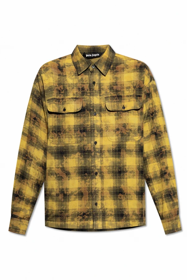 YELLOW  Plaid patterned shirt