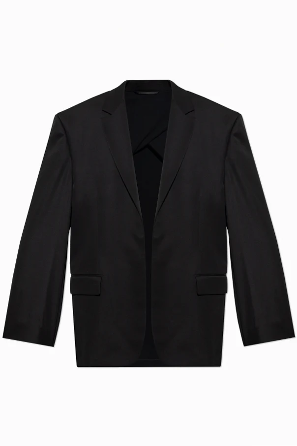 SCHWARZ Oversize-Blazer aus Materialmix