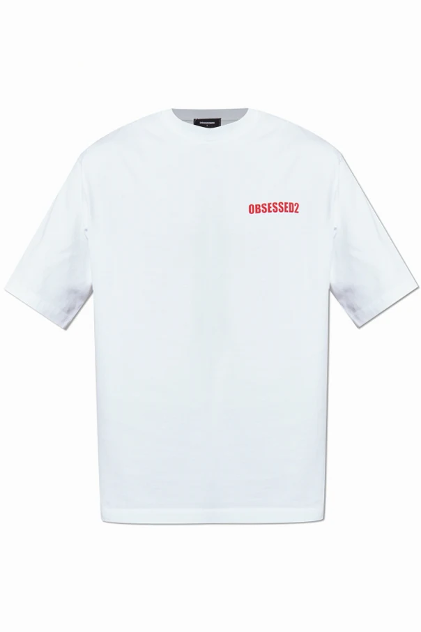 WEISS Baumwoll-T-Shirt