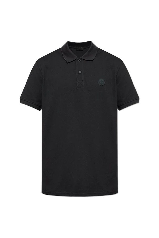 SCHWARZ Poloshirt mit Logo