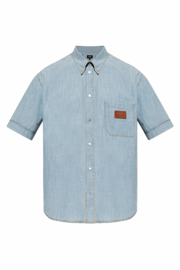 BLAU Jeanshemd mit kurzen Ärmeln