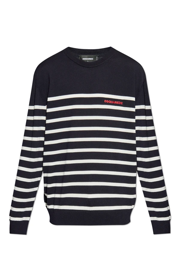 MARINEBLAU Pullover mit Logo