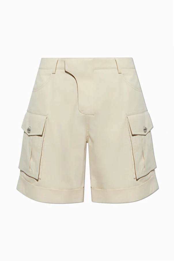 cream Cargo shorts
