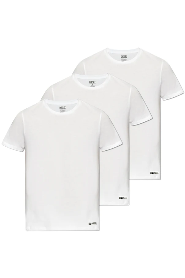 BIAŁY  Trójpak t-shirtów