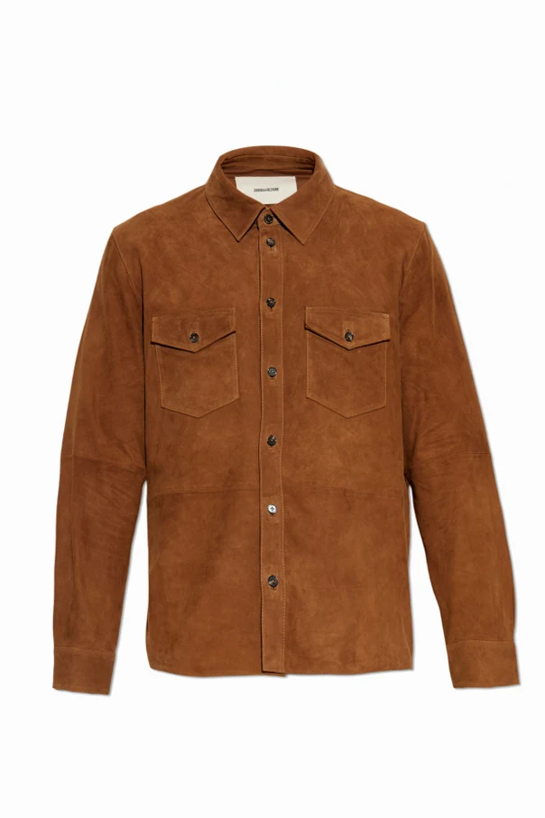 BROWN Suede shirt "Sergy"