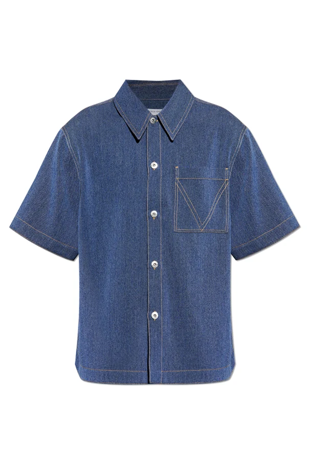 MARINEBLAU Hemd mit Tasche