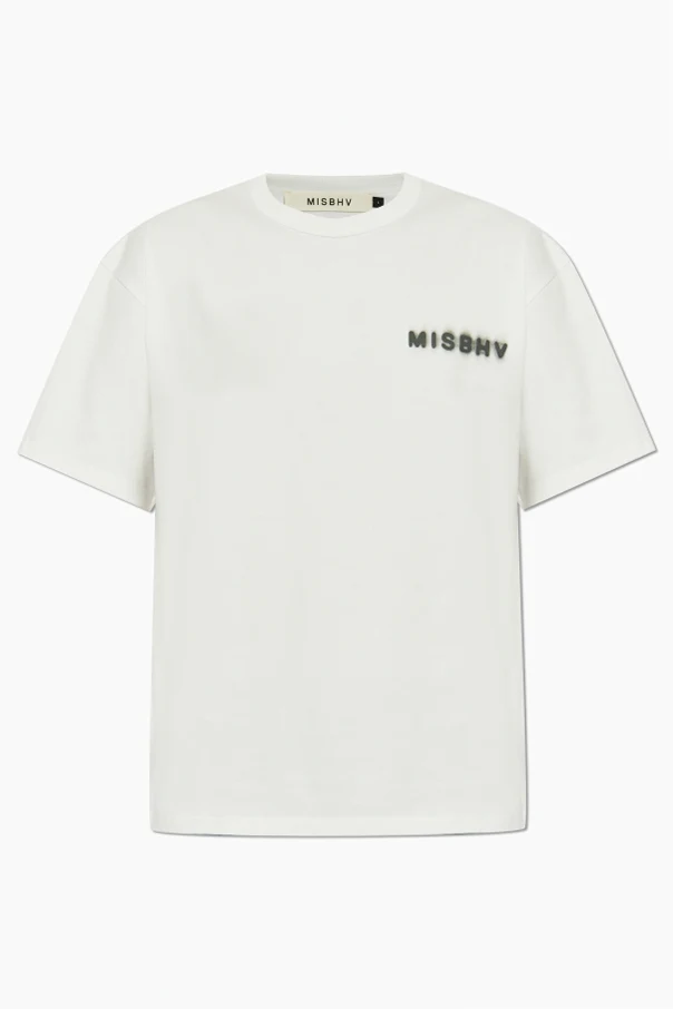 BIAŁY  T-shirt z logo