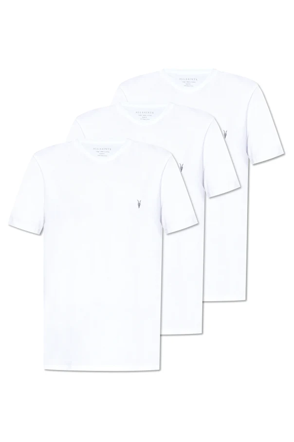 WEISS Dreierpack T-Shirts Brace