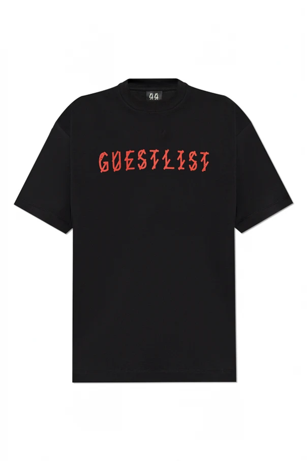 BLACK T-shirt with logo
