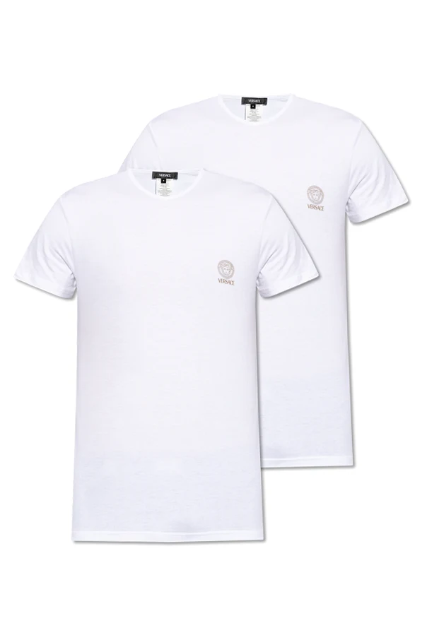 BIAŁY  Dwupak t-shirtów