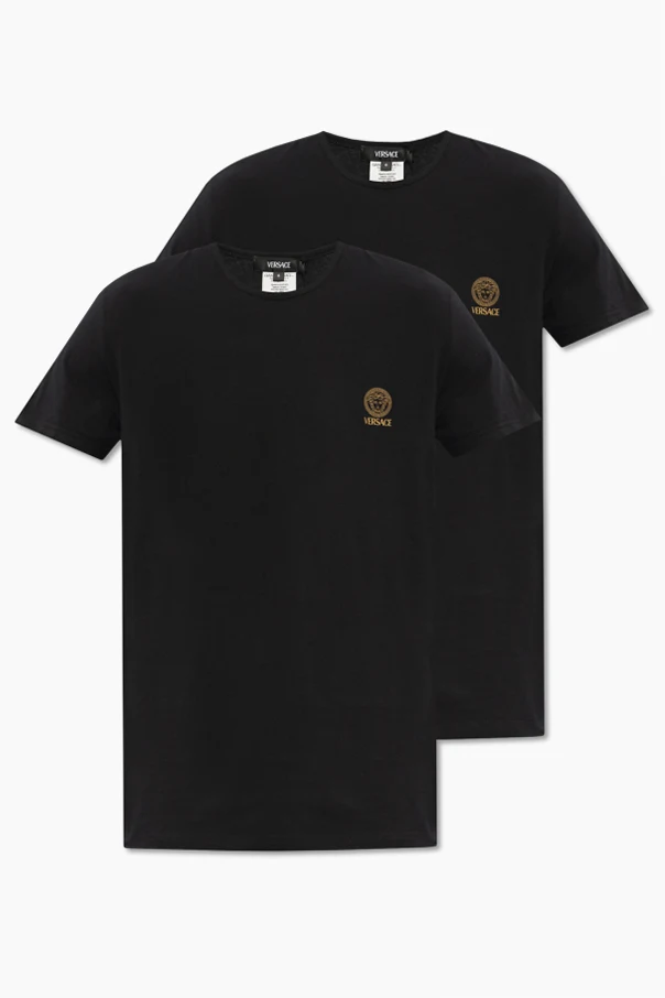 CZARNY Dwupak t-shirtów z kolekcji ‘Underwear’