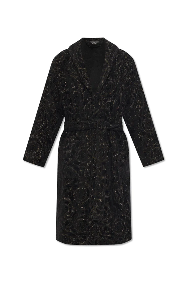 SCHWARZ Bathrobe with Barocco pattern