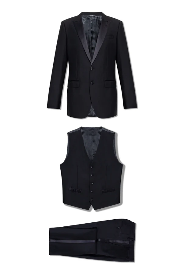 MARINEBLAU Three-piece suit in wool
