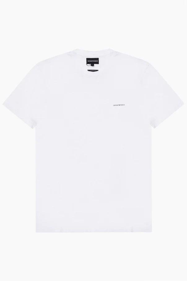 BIAŁY  T-shirt z nadrukowanym logo