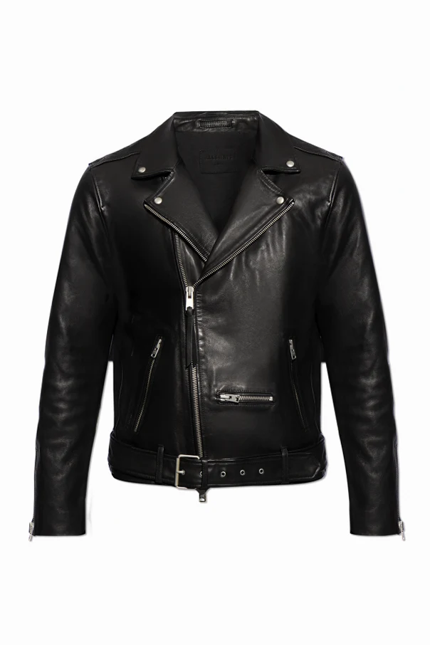 BLACK 'Wick' biker jacket
