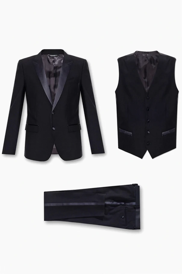 MARINEBLAU Three-piece wool suit