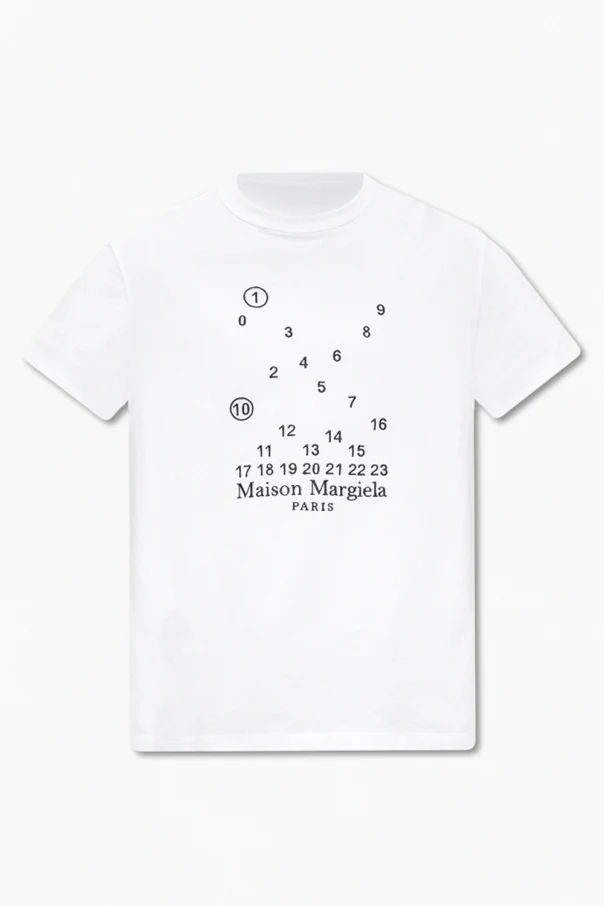 WEISS Logo-embroidered T-shirt