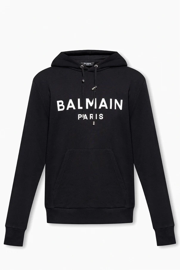 BLACK Hoodie with logo
