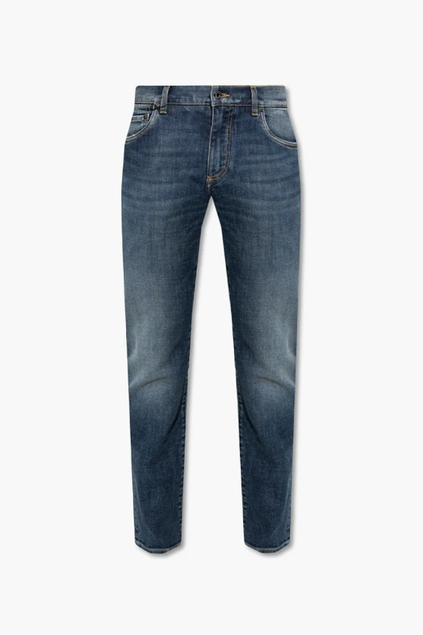 NAVY BLUE Jeans with logo