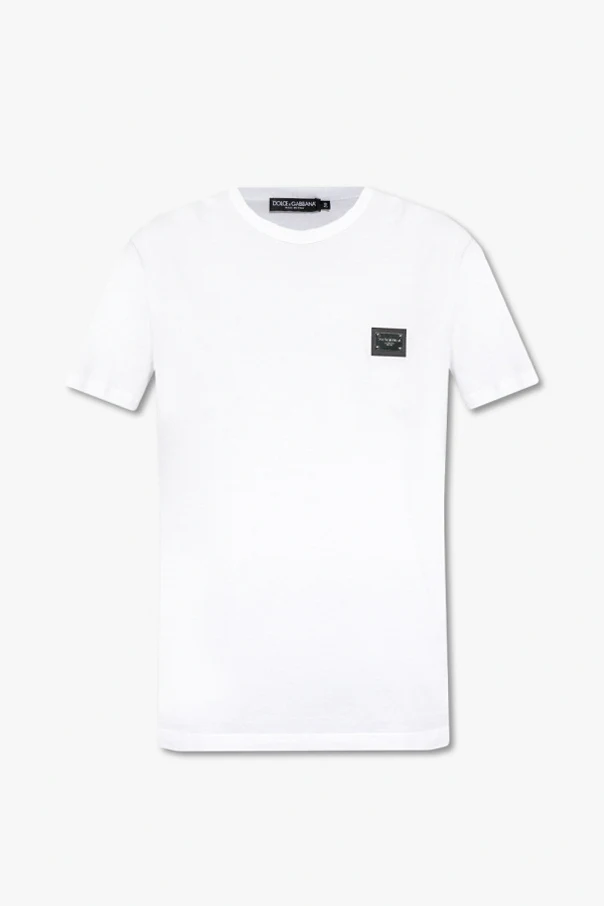 WHITE Appliquéd T-shirt