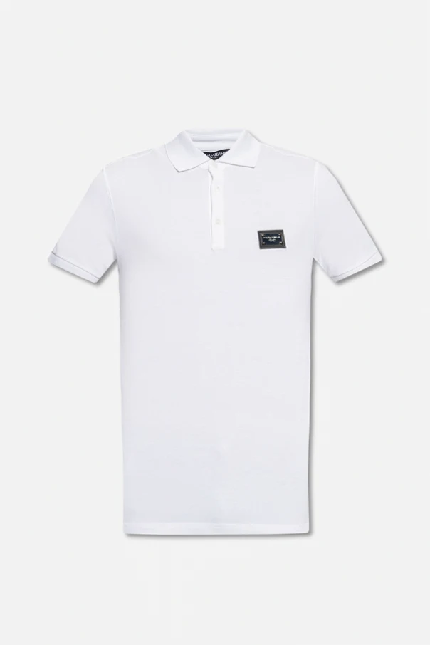 WHITE Cotton polo shirt