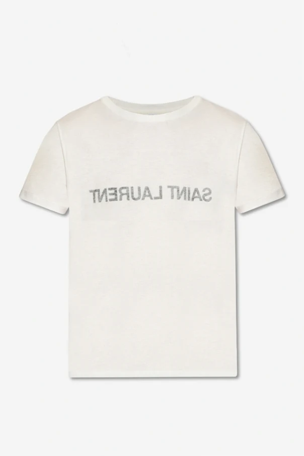 BIAŁY  T-shirt z logo