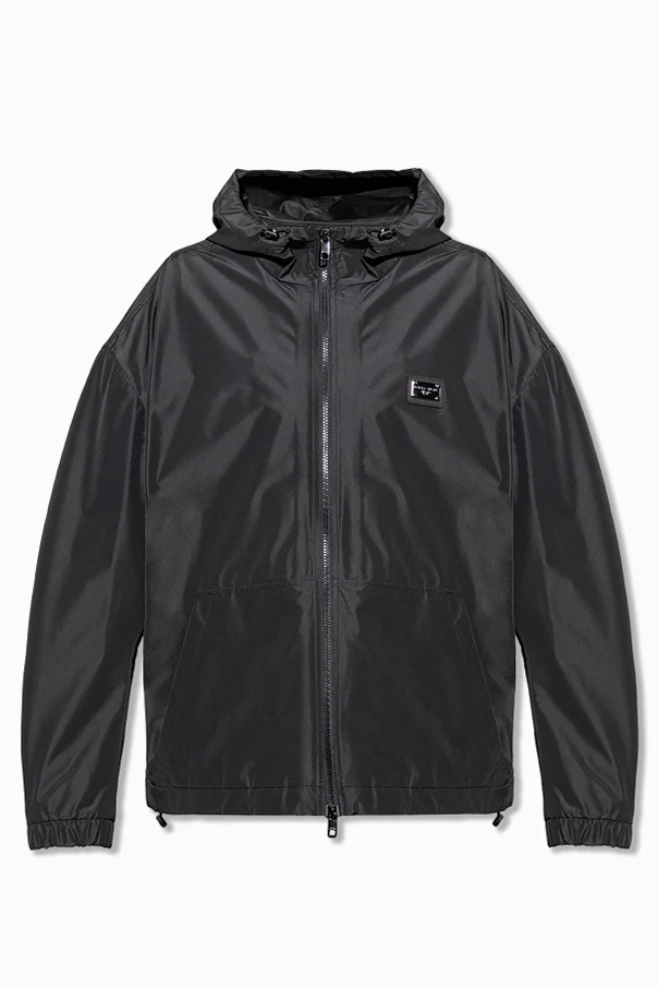 BLACK Hooded jacket