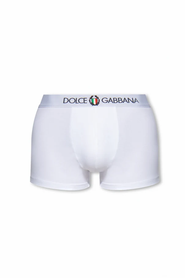 WHITE Boxers with logo