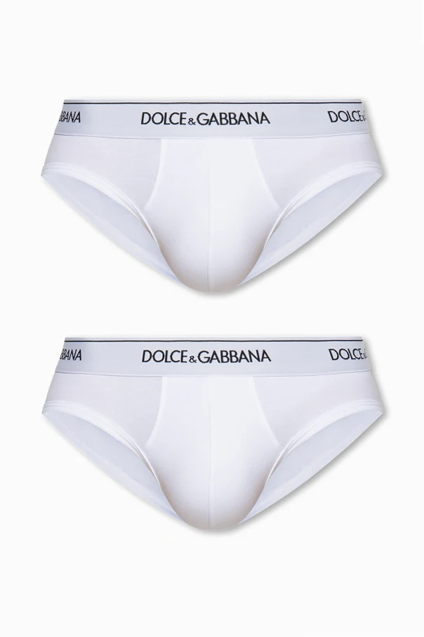 WHITE Logo briefs 2-pack