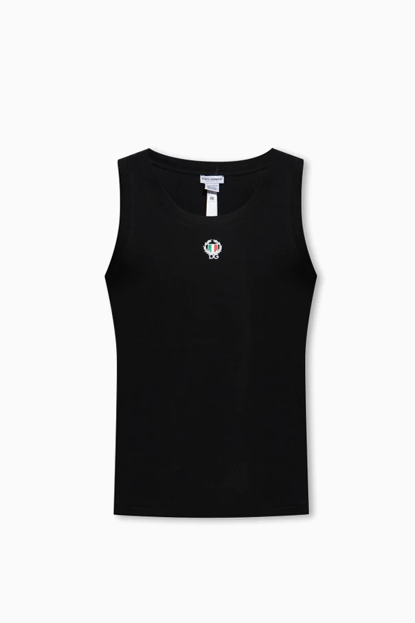 CZARNY T-shirt z logo